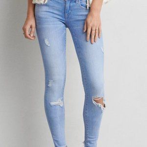 American Eagle Denim X Cafe Super Low Jeggings